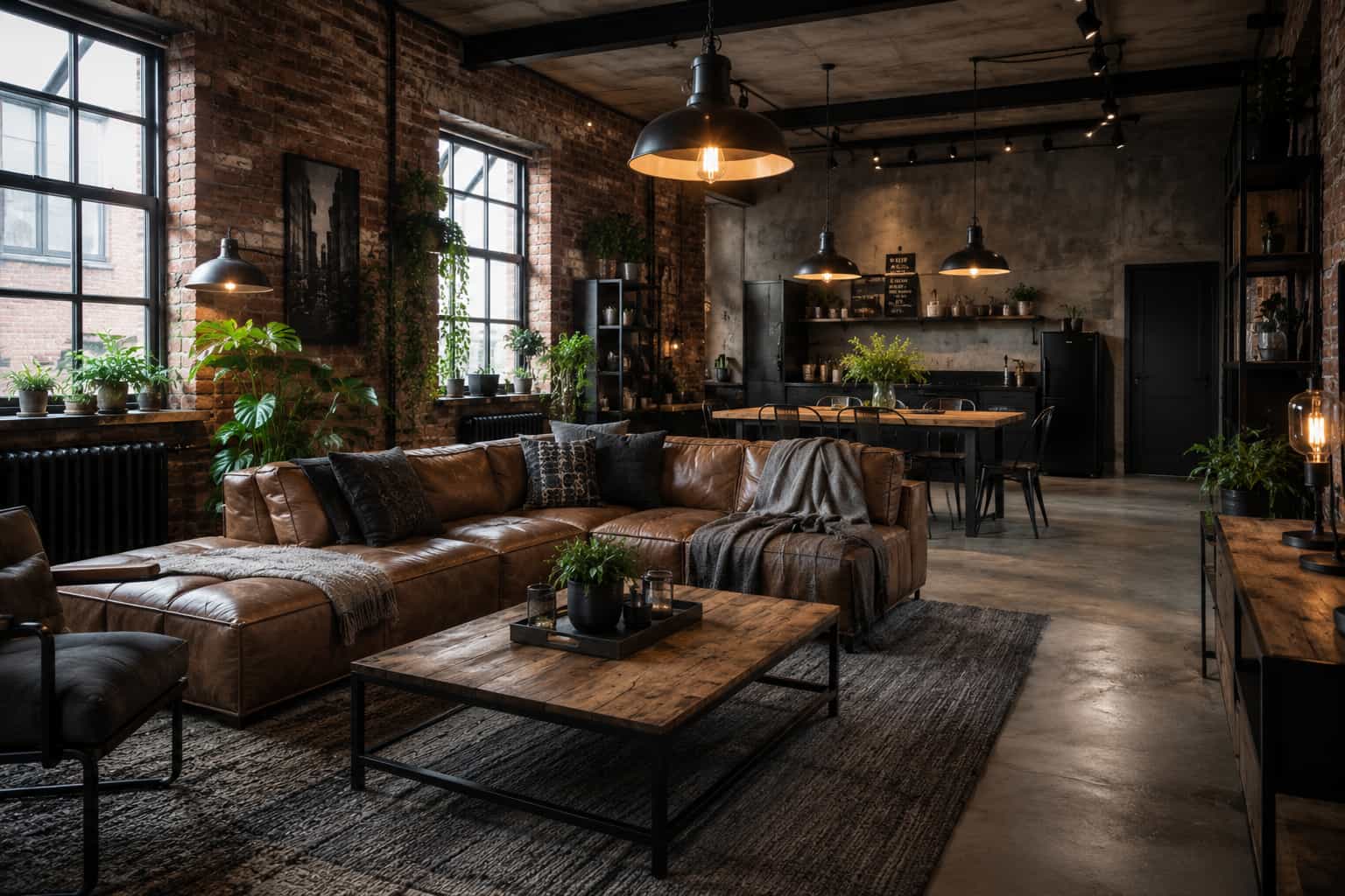 Industrieel interieur